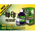 VAP FIP BASE 50/50 420ml +8NIKO KITS (NICO3mg/ml)